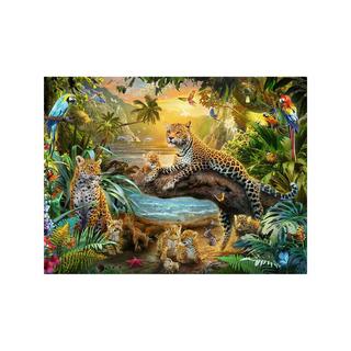 Ravensburger  Puzzle Famiglia di leopardi nella giungla, 1500 pezzi 