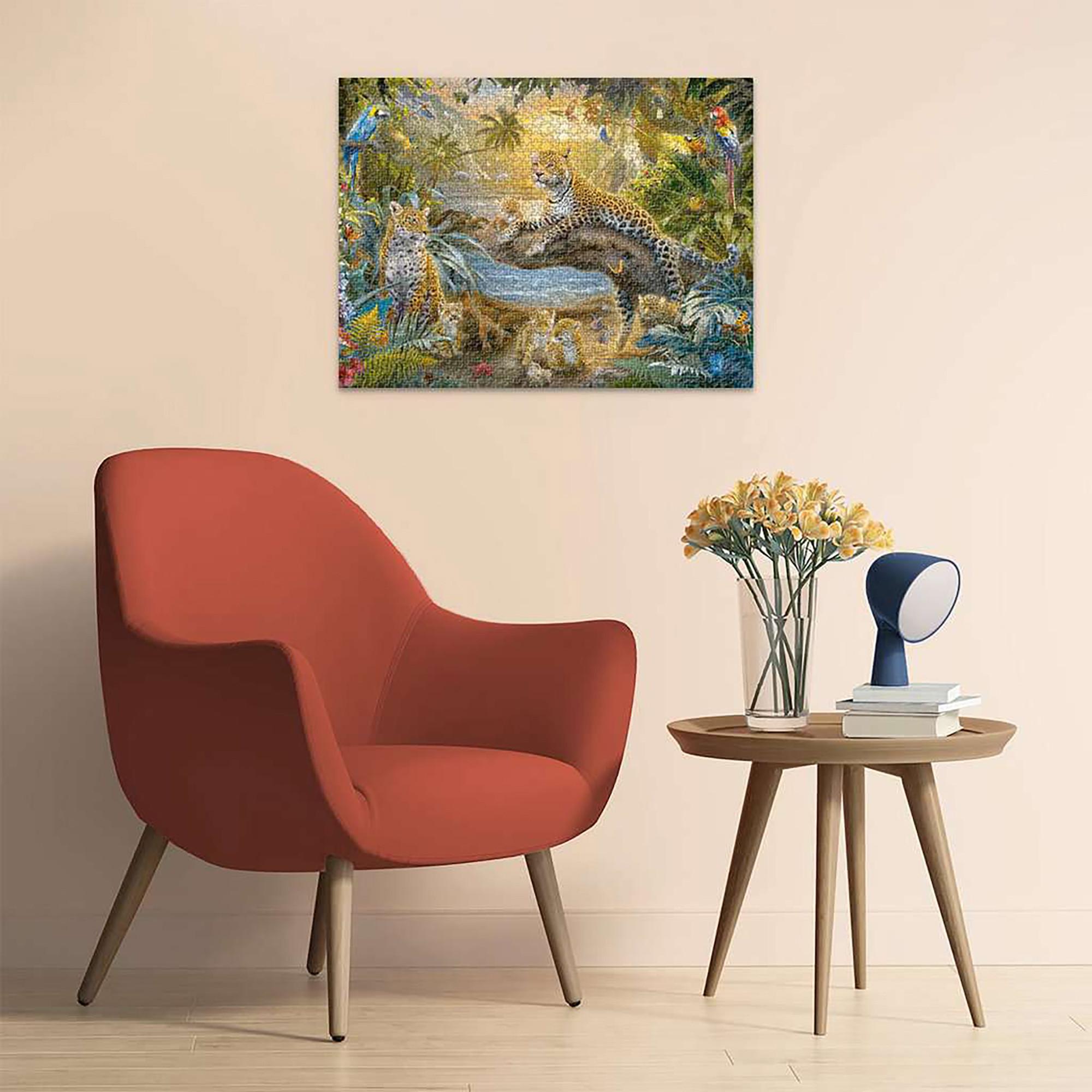 Ravensburger  Puzzle Famille de léopards dans la jungle, 1500 pièces 