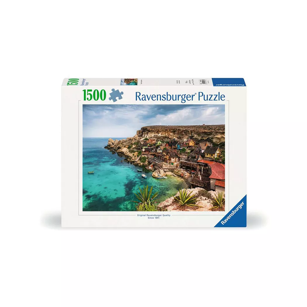 Ravensburger Popeye Village, Malta 1500 Piece Jigsaw Puzzle