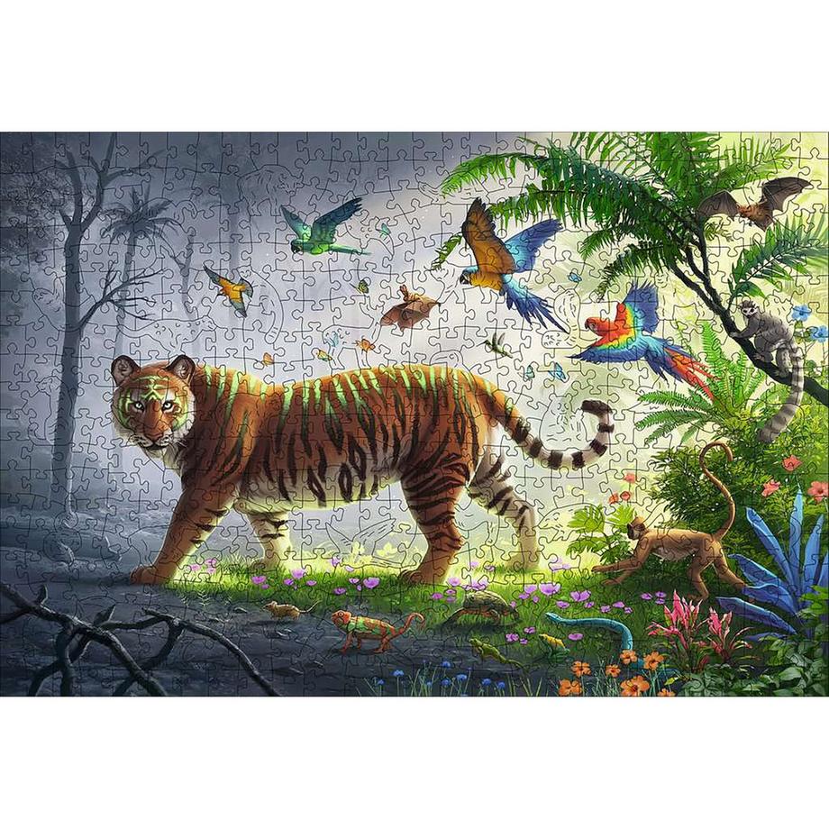 Ravensburger  Puzzle Tiger im Dschungel, 500 Teile 