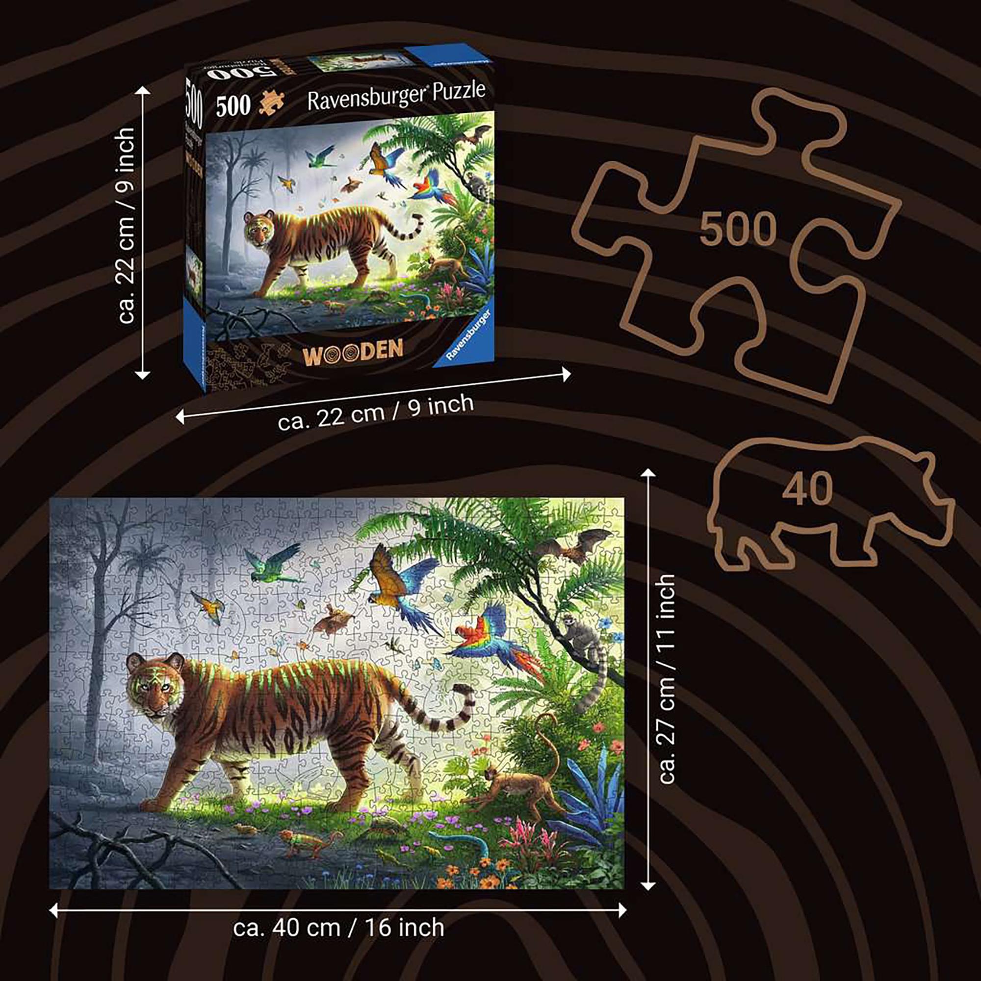 Ravensburger  Puzzle Tiger im Dschungel, 500 Teile 