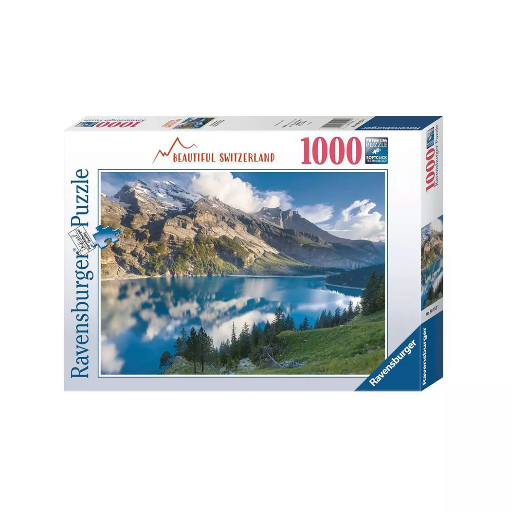 Ravensburger - Puzzle Oeschinensee, 1000 Teile, Multicolor