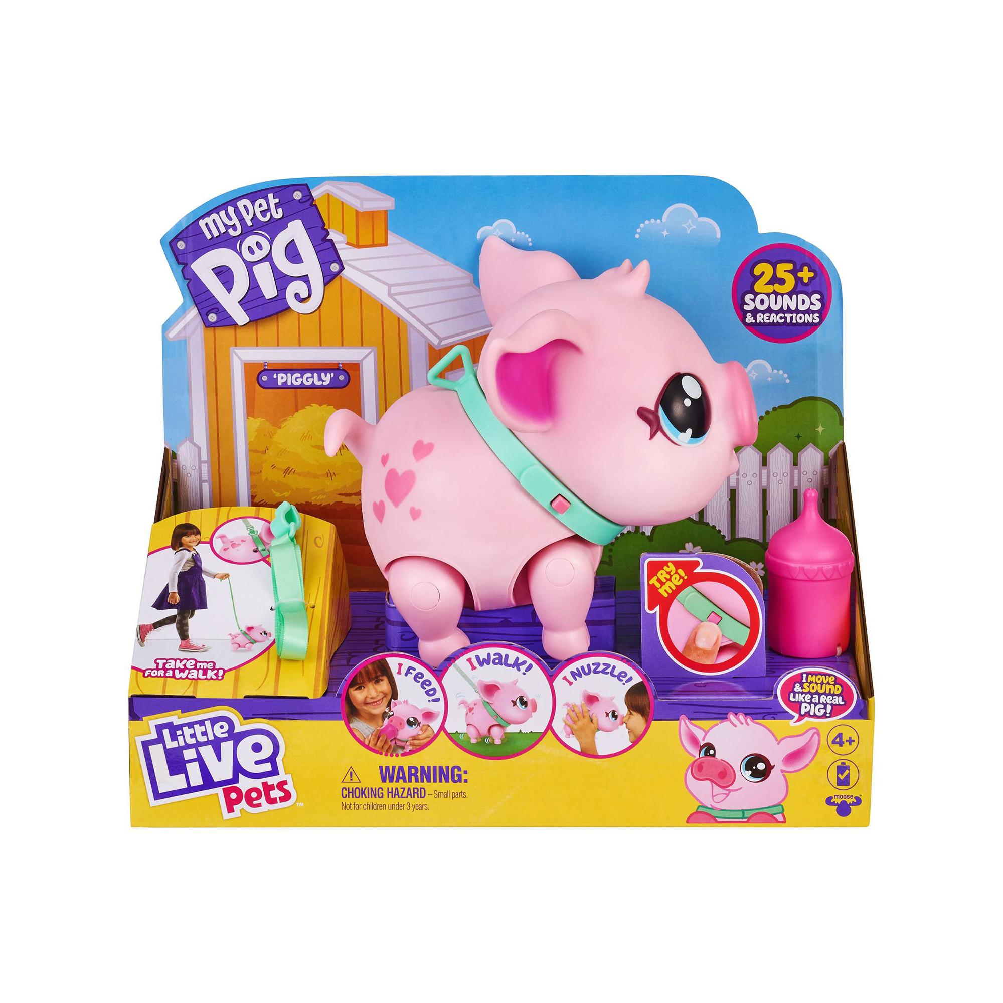 Little Live Pets  Piggly Animale domestico interattivo 