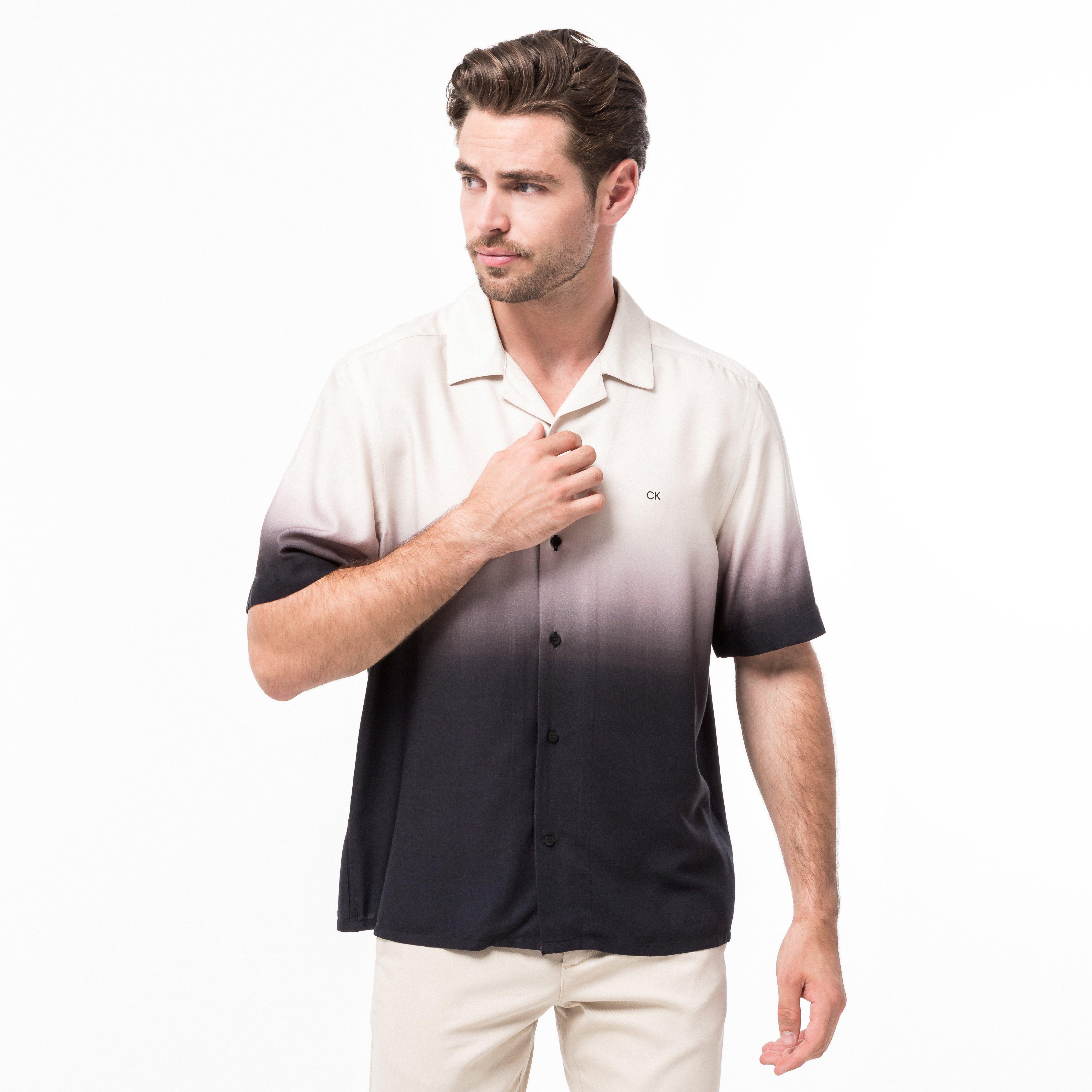 Image of Hemd, Kurzarm Herren Beige L