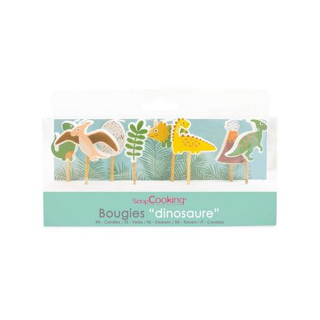 ScrapCooking Kuchenkerzen-Set Dino 