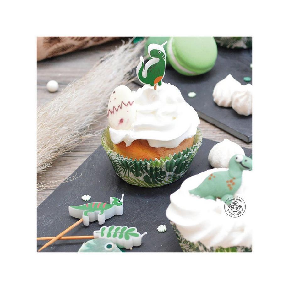 ScrapCooking Kuchenkerzen-Set Dino 