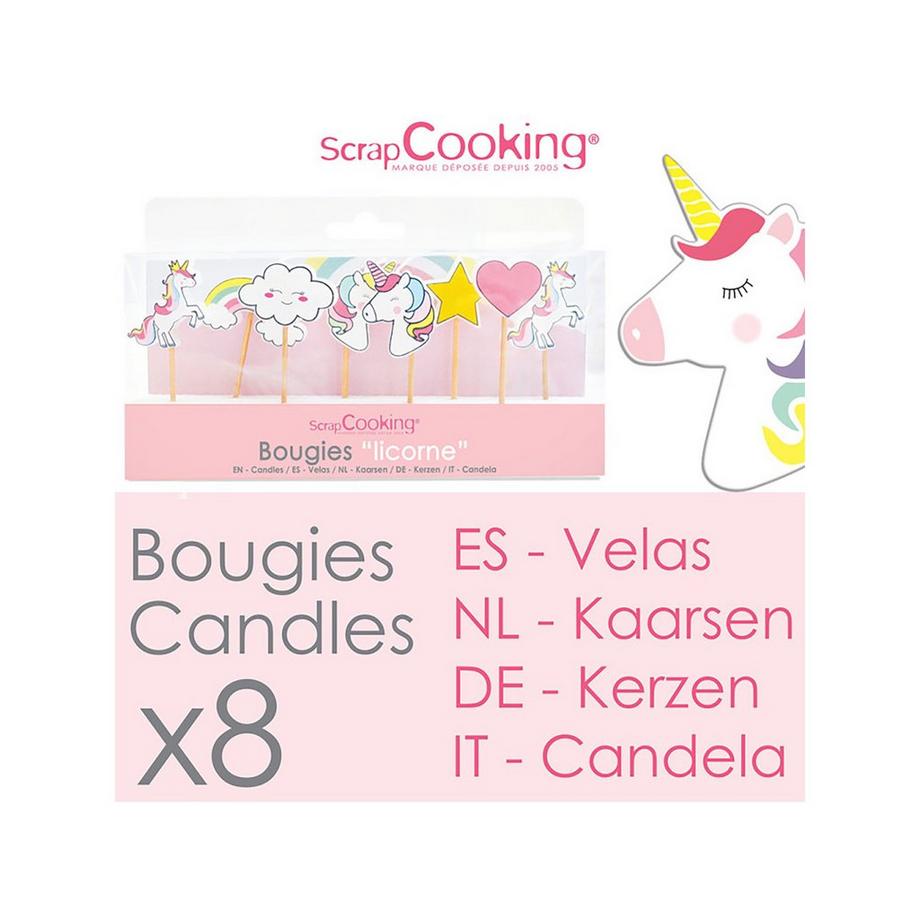 ScrapCooking Set candele dolci Unicorn 