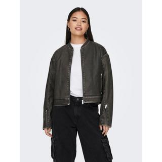 ONLY Kunstlederjacke Stehkragen  