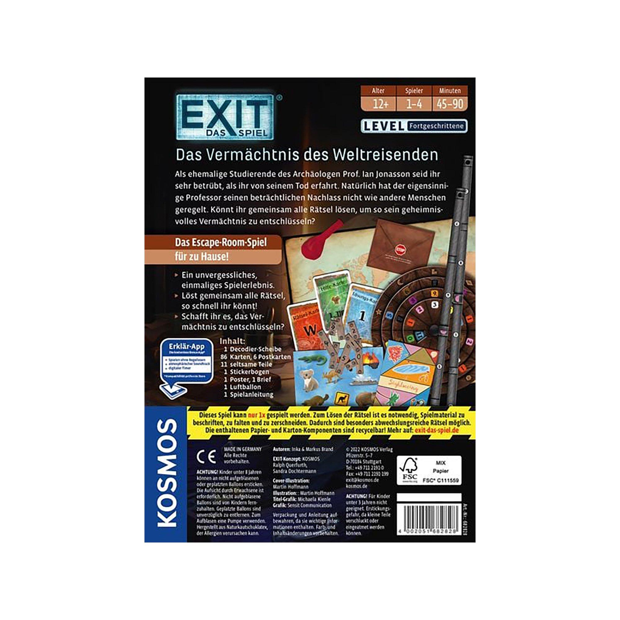Kosmos  EXIT Vermächtnis des Weltreisenden, Deutsch 