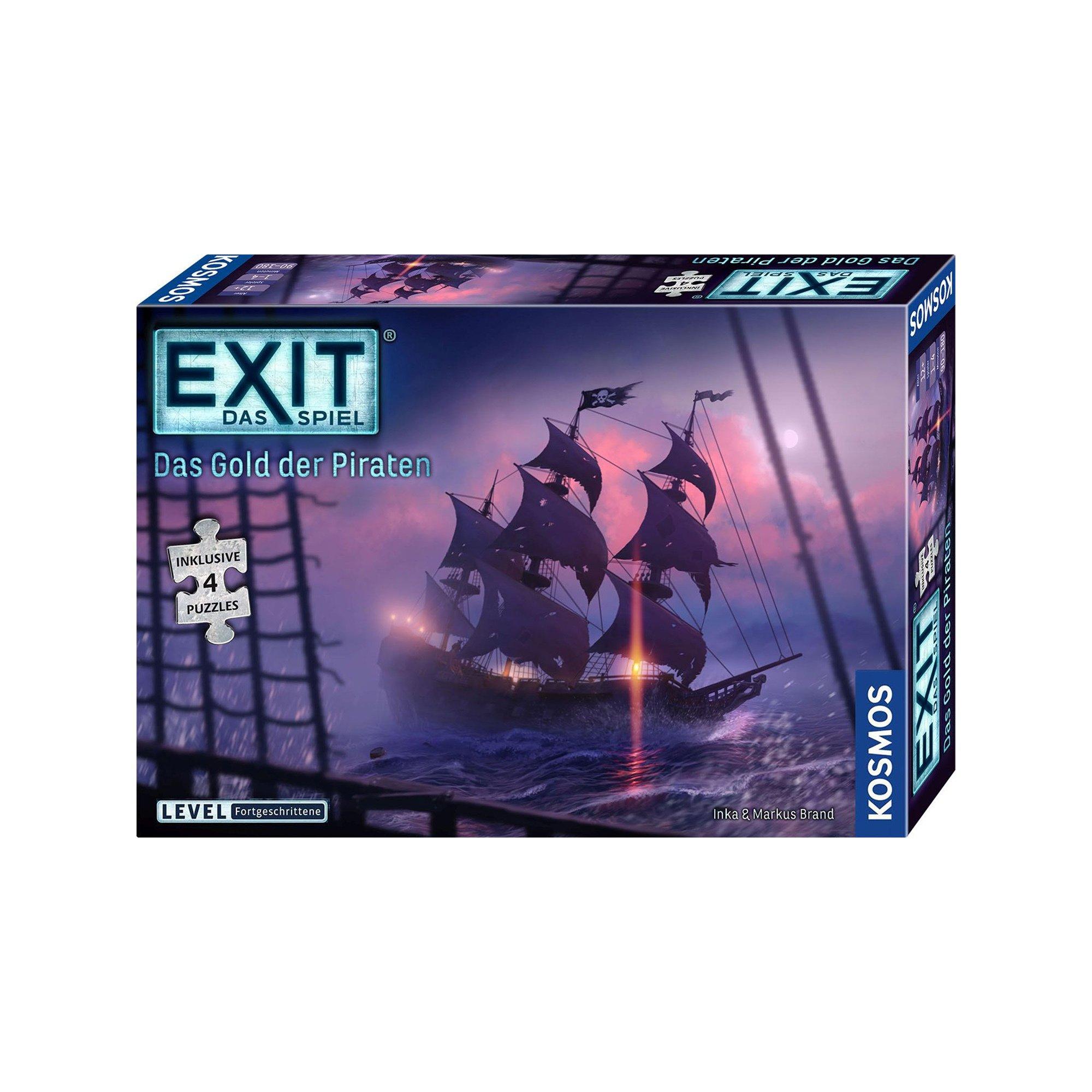 Kosmos  EXIT Das Spiel + Puzzle Das Gold der Piraten, Tedesco 