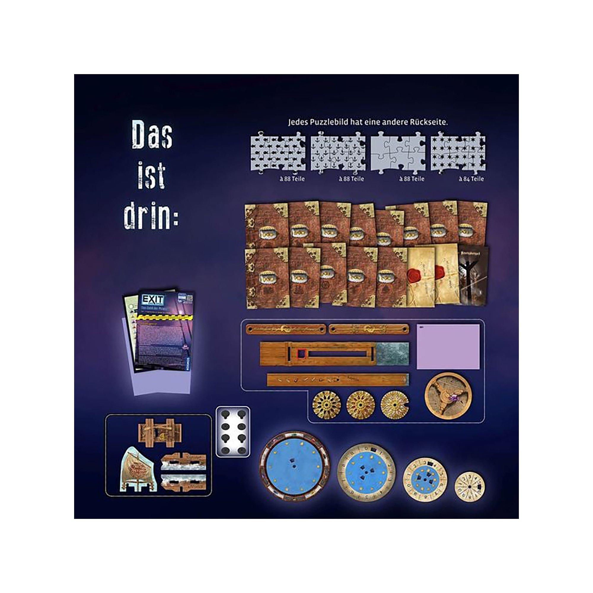 Kosmos  EXIT Das Spiel + Puzzle Das Gold der Piraten, Deutsch 