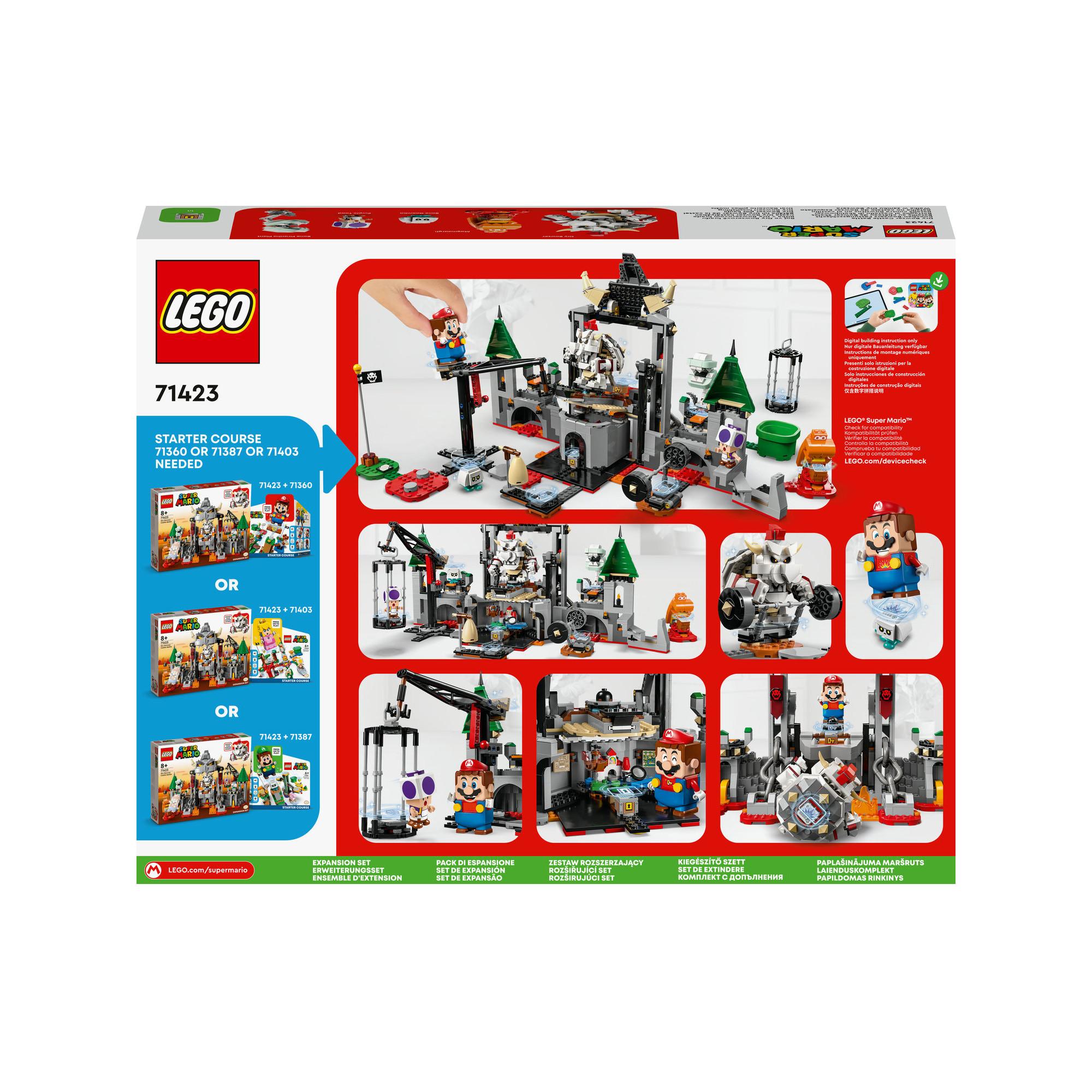 LEGO®  71423 Ensemble d’extension Bataille au château de Bowser Skelet 