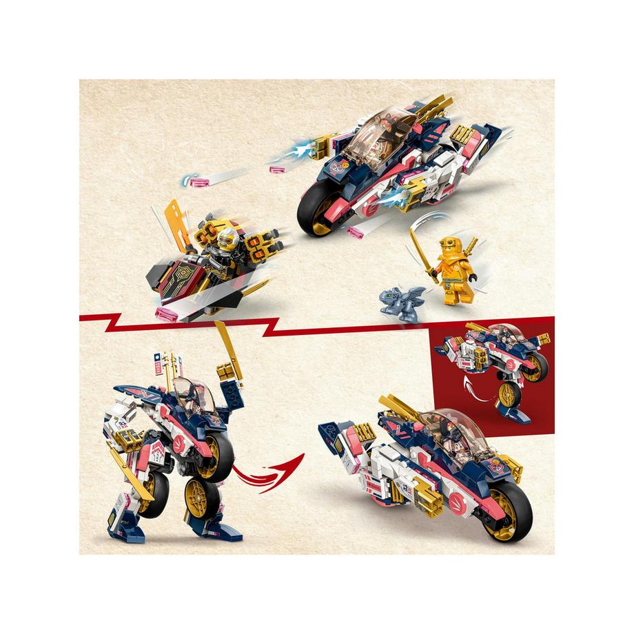 LEGO®  71792 Le robot bolide transformable de Sora 