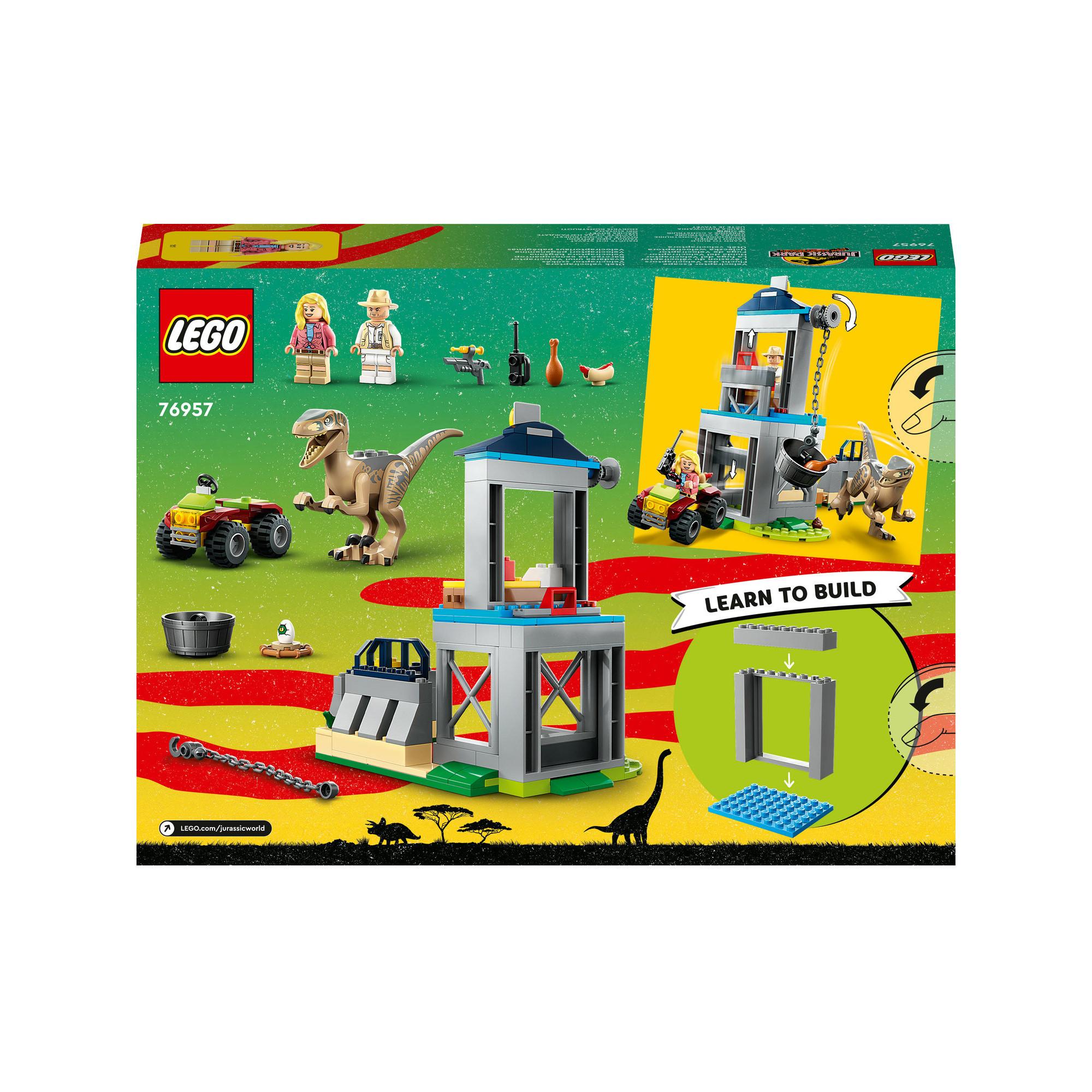 LEGO®  76957 La fuga del Velociraptor 