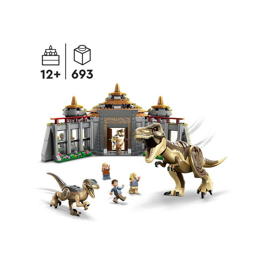 LEGO®  76961 Centro visitatori: l’attacco del T. rex e del Raptor 