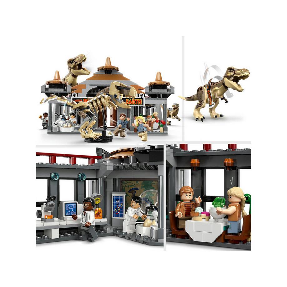 LEGO®  76961 Centro visitatori: l’attacco del T. rex e del Raptor 