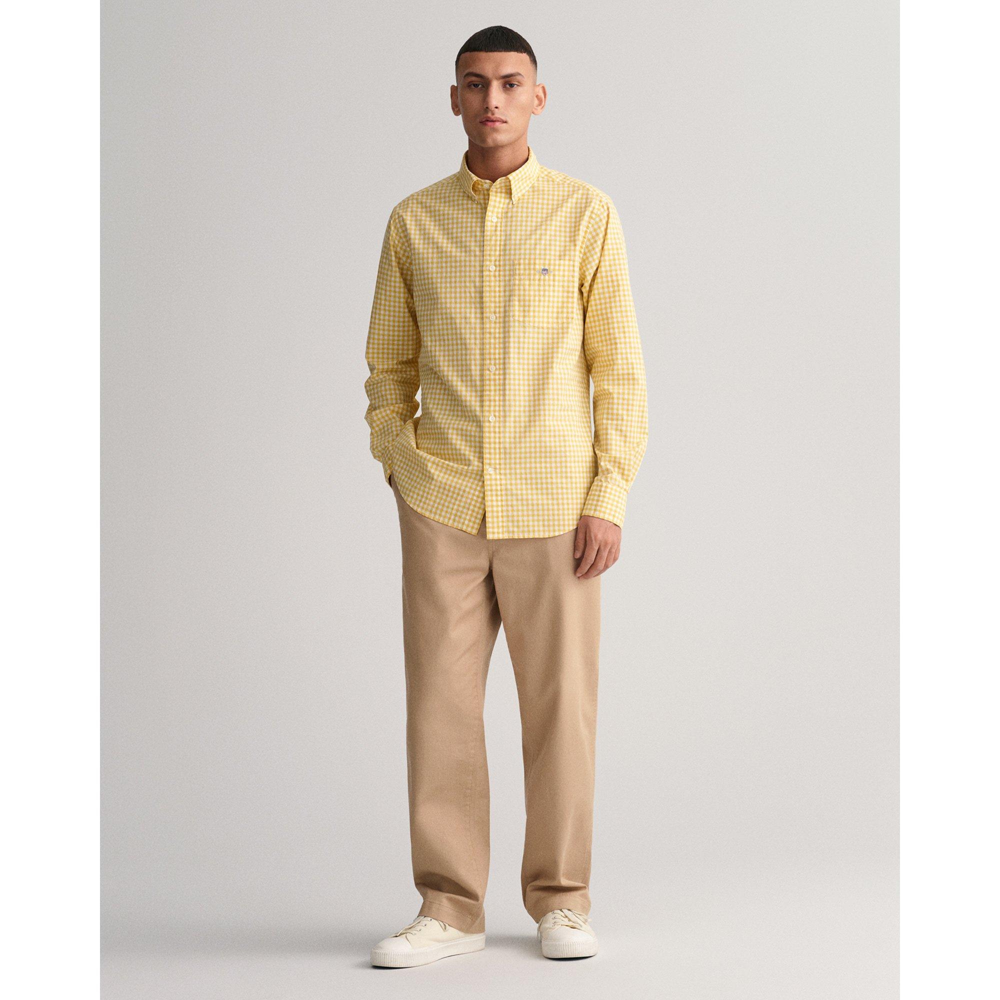 GANT Regular Fit Gingham Langarmhemd  