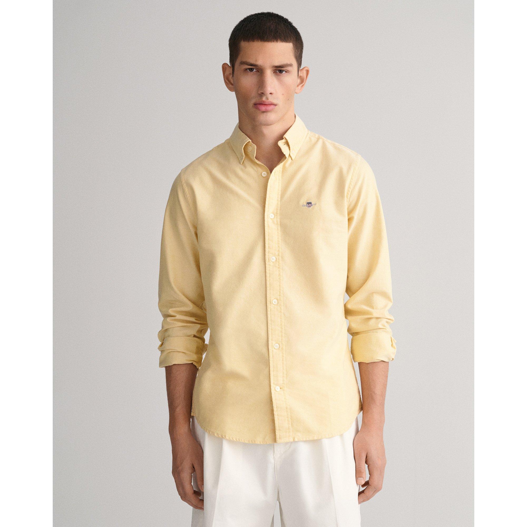 Image of Hemd, Langarm Herren Honig 3XL