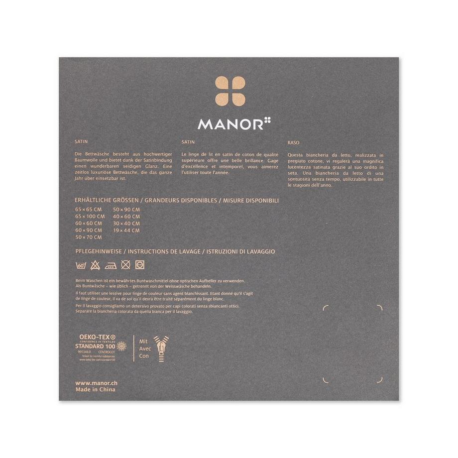 Manor Sateen Luxe Taie d'oreiller  