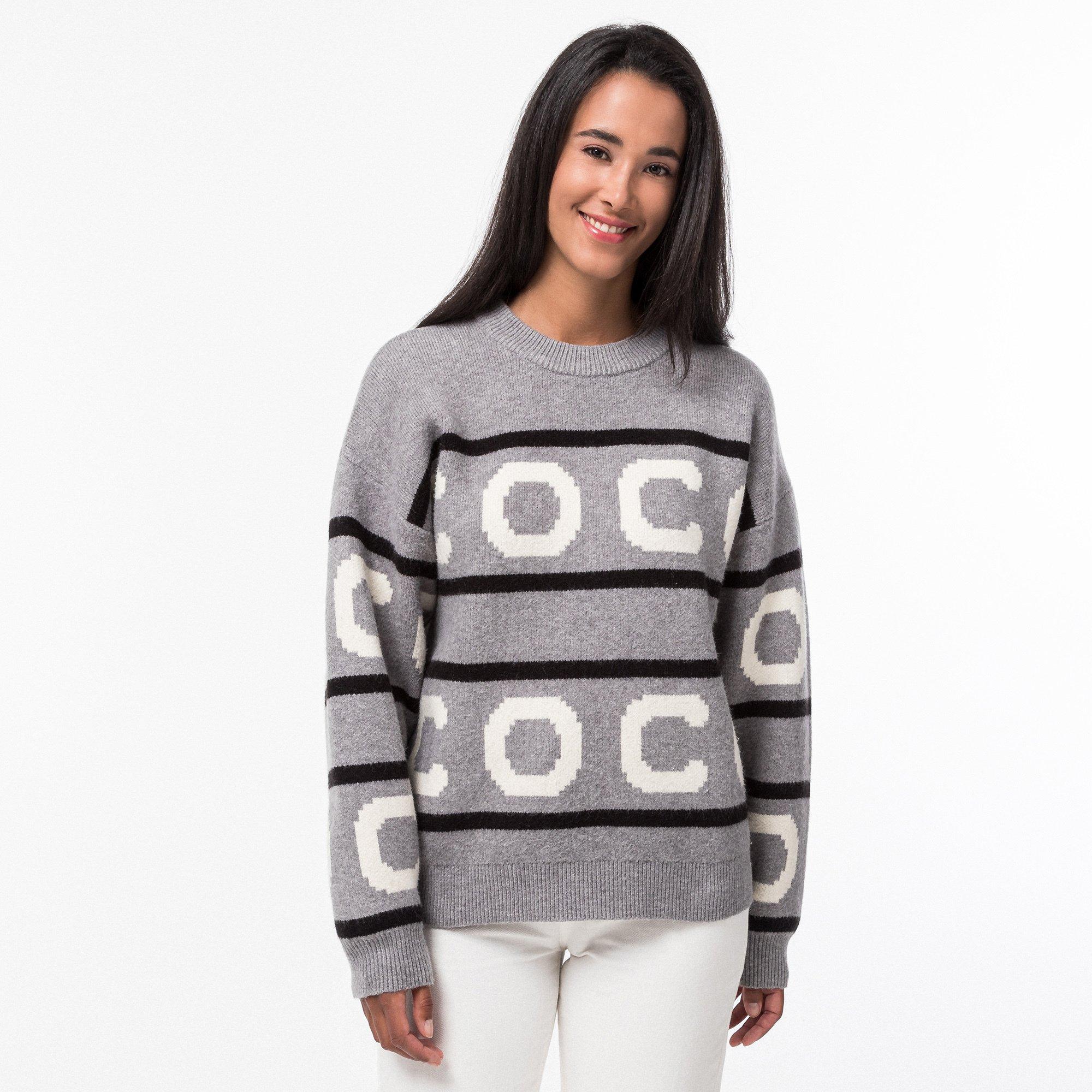 Image of Pullover Damen Hellgrau L