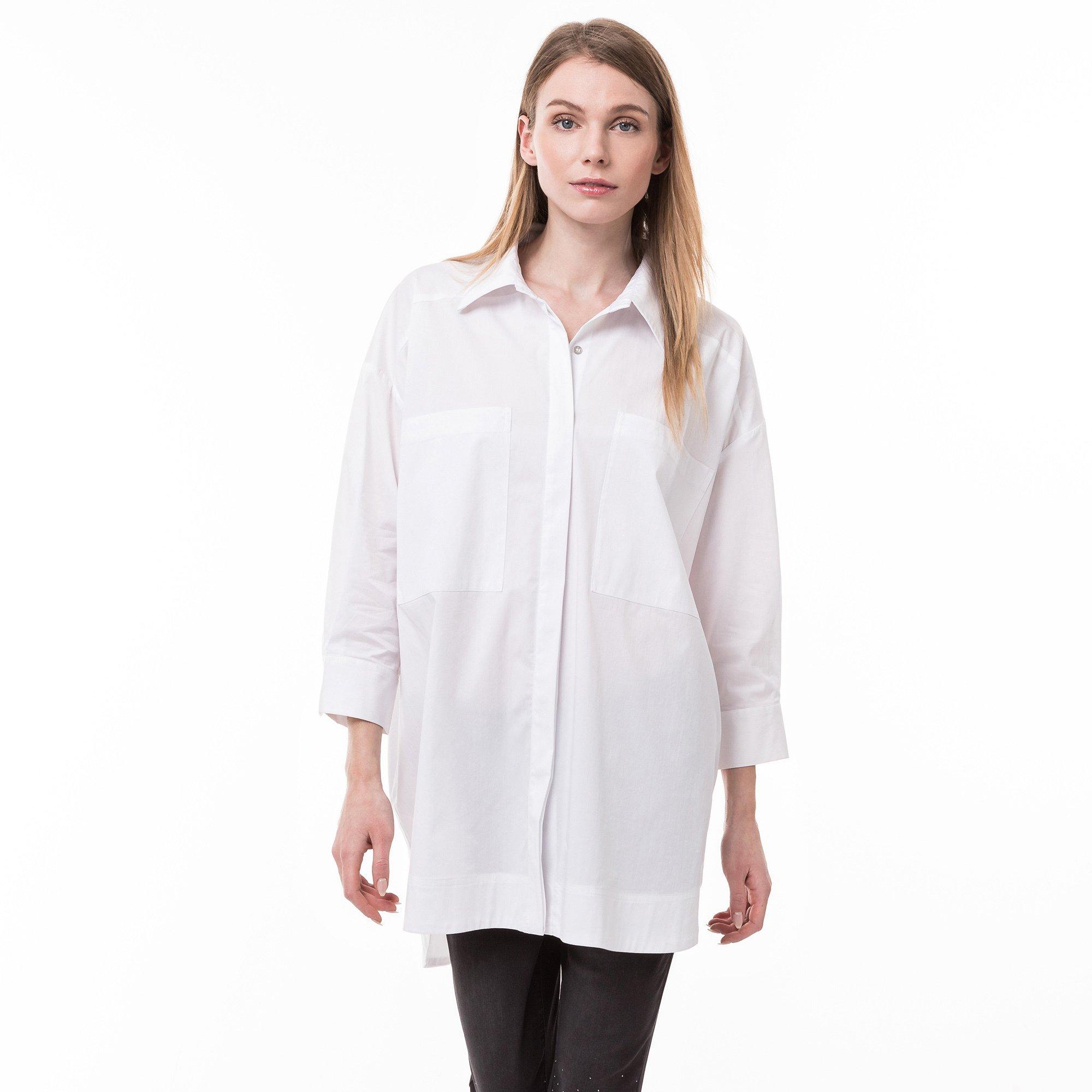Image of Bluse Damen Weiss XS