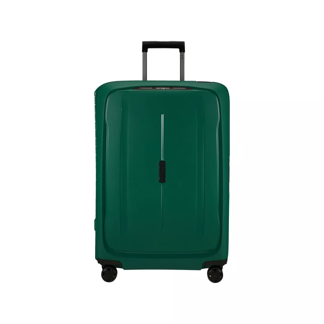Hartschalen-Trolley SAMSONITE "ESSENS, verschiedene Größen und Farben", Gr. B/H/T: 52cm x 75cm x 33cm 111 l, grün (alpine grün), Polypropylen, Strukturmuster, Koffer, Reisekoffer Hartschalenkoffer Koffer für Flugreisen TSA-Schloss