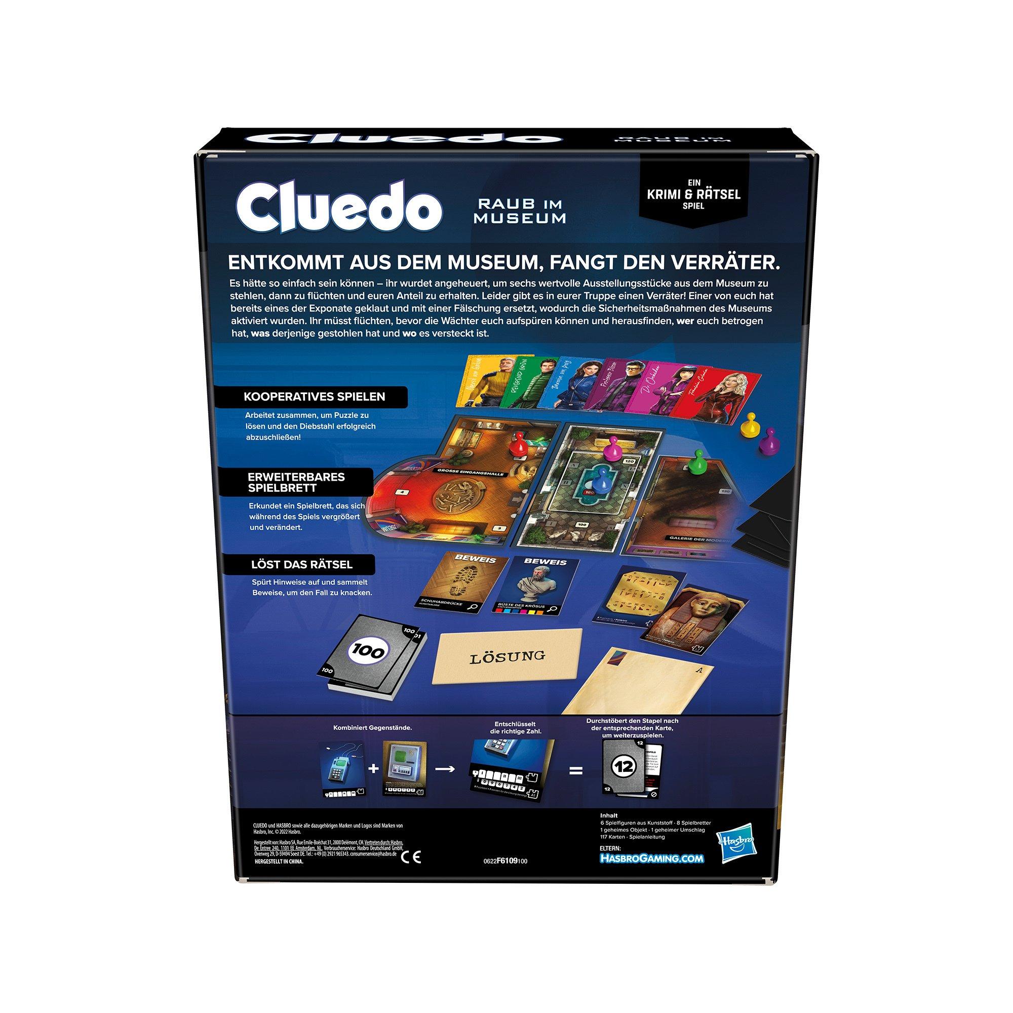 Hasbro Games  Cluedo Raub im Museum DT. 