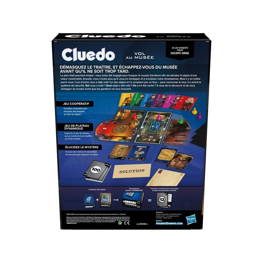 Hasbro Games  Cluedo Vol au musée, Français 