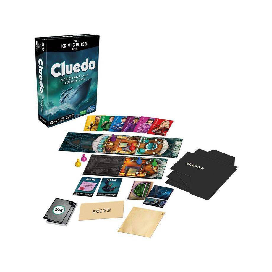 Hasbro Games  Cluedo Sabotage auf hoher See, Tedesco 