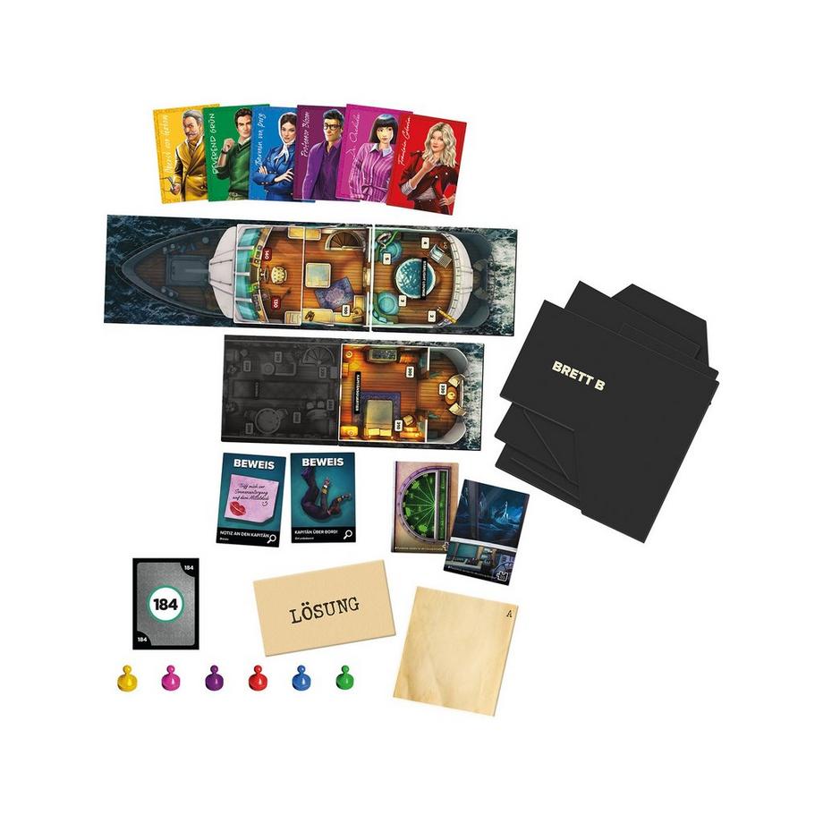 Hasbro Games  Cluedo Sabotage auf hoher See, Tedesco 