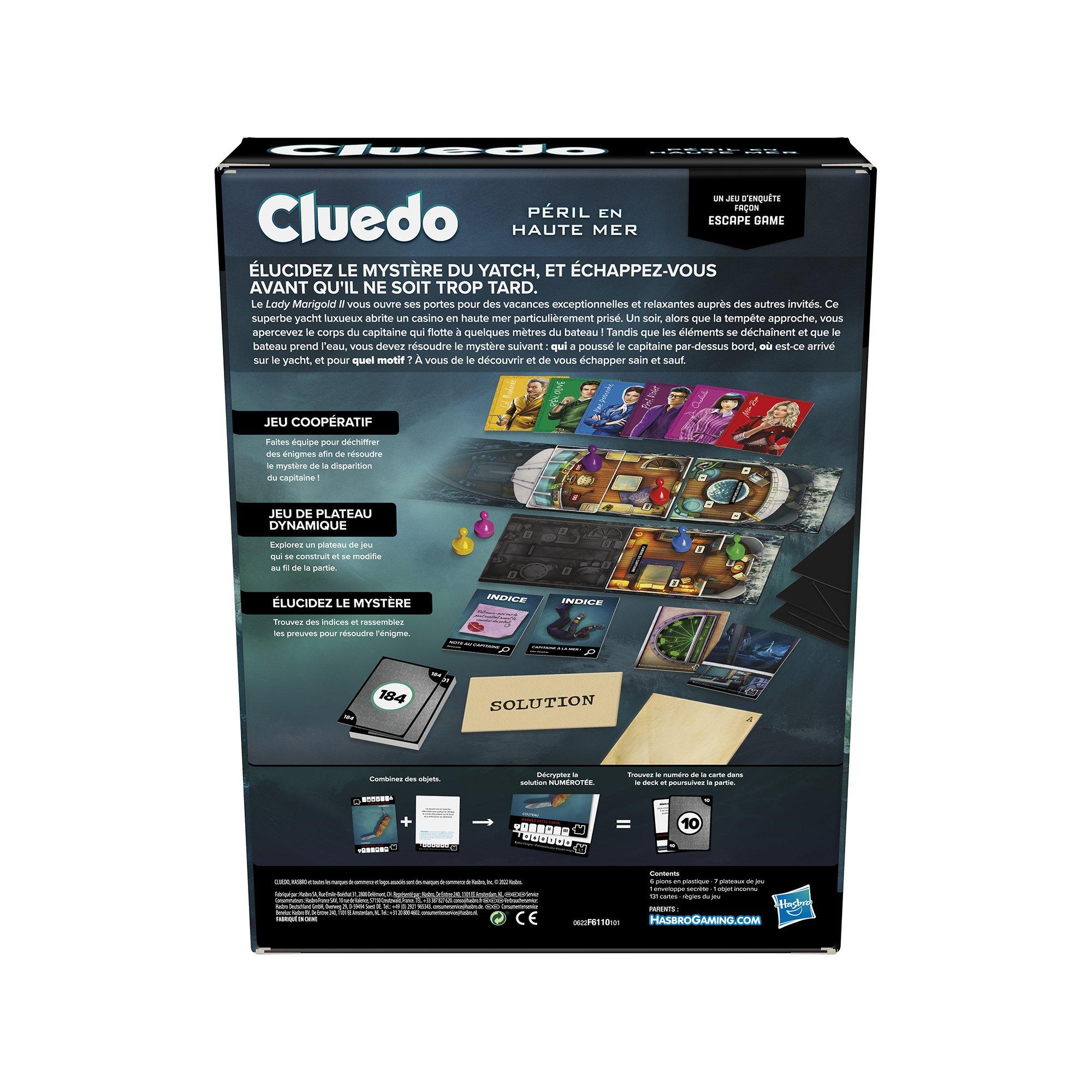 Hasbro Games  Cluedo Sabo. en haute mer FR. 