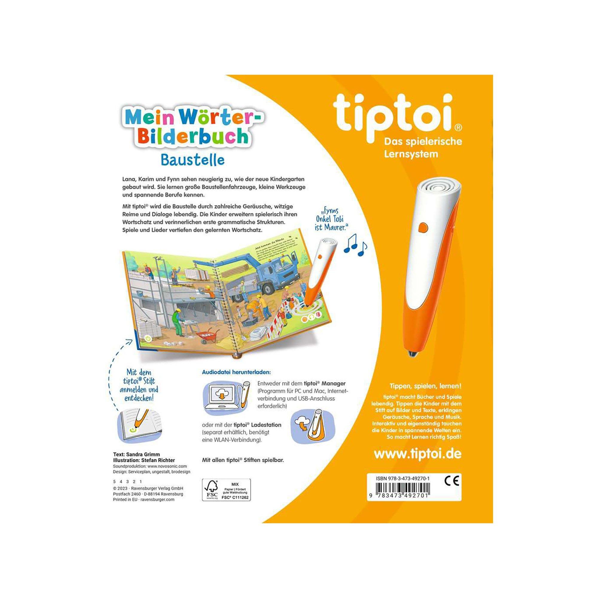 tiptoi  Mein Wörter-Bilderbuch Baustelle, allemand 