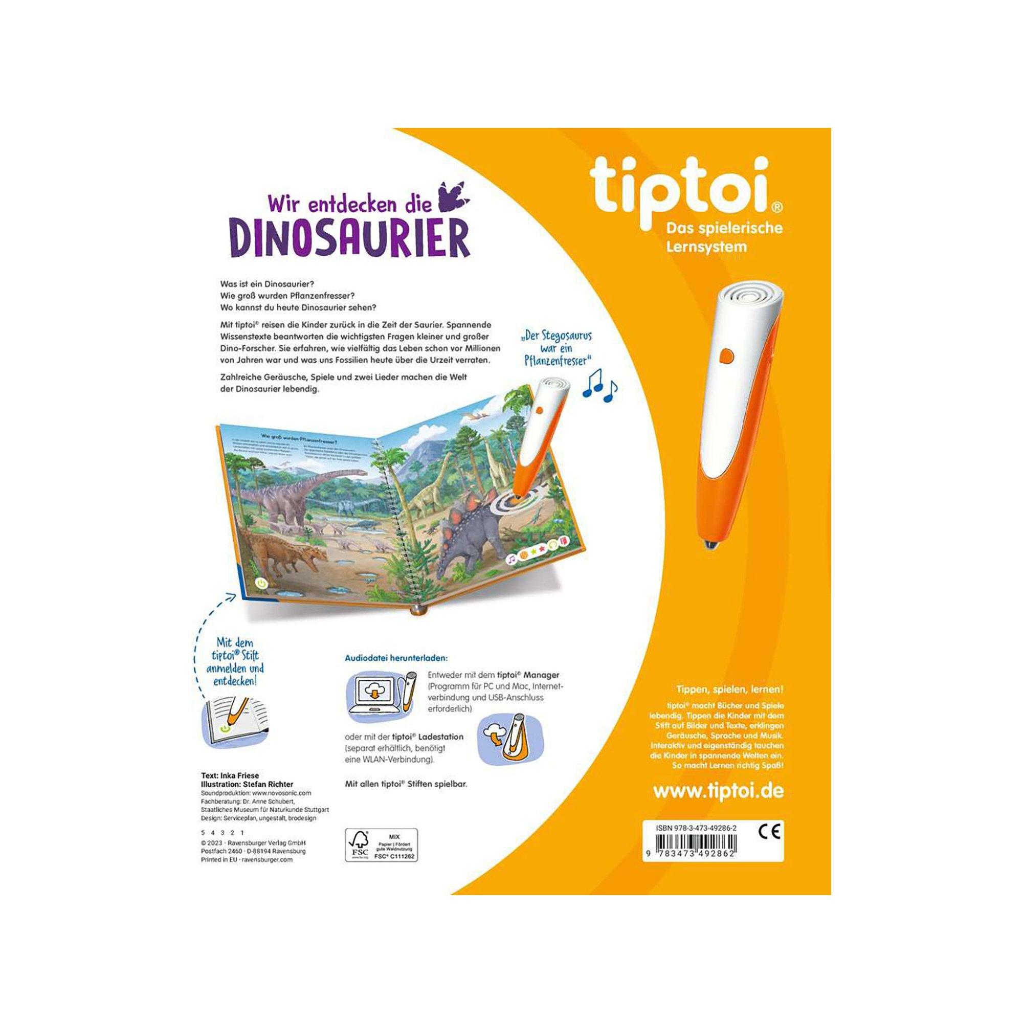 tiptoi  Wir entdecken die Dinosaurier, Tedesco 