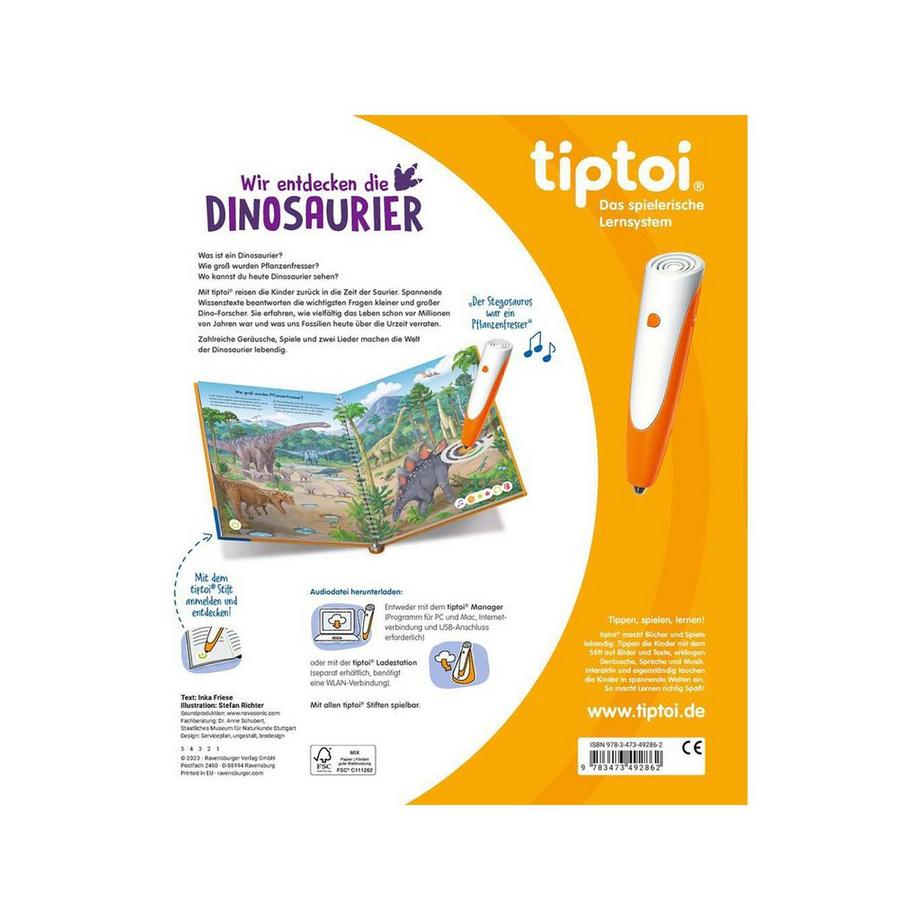tiptoi  Wir entdecken die Dinosaurier, Deutsch 