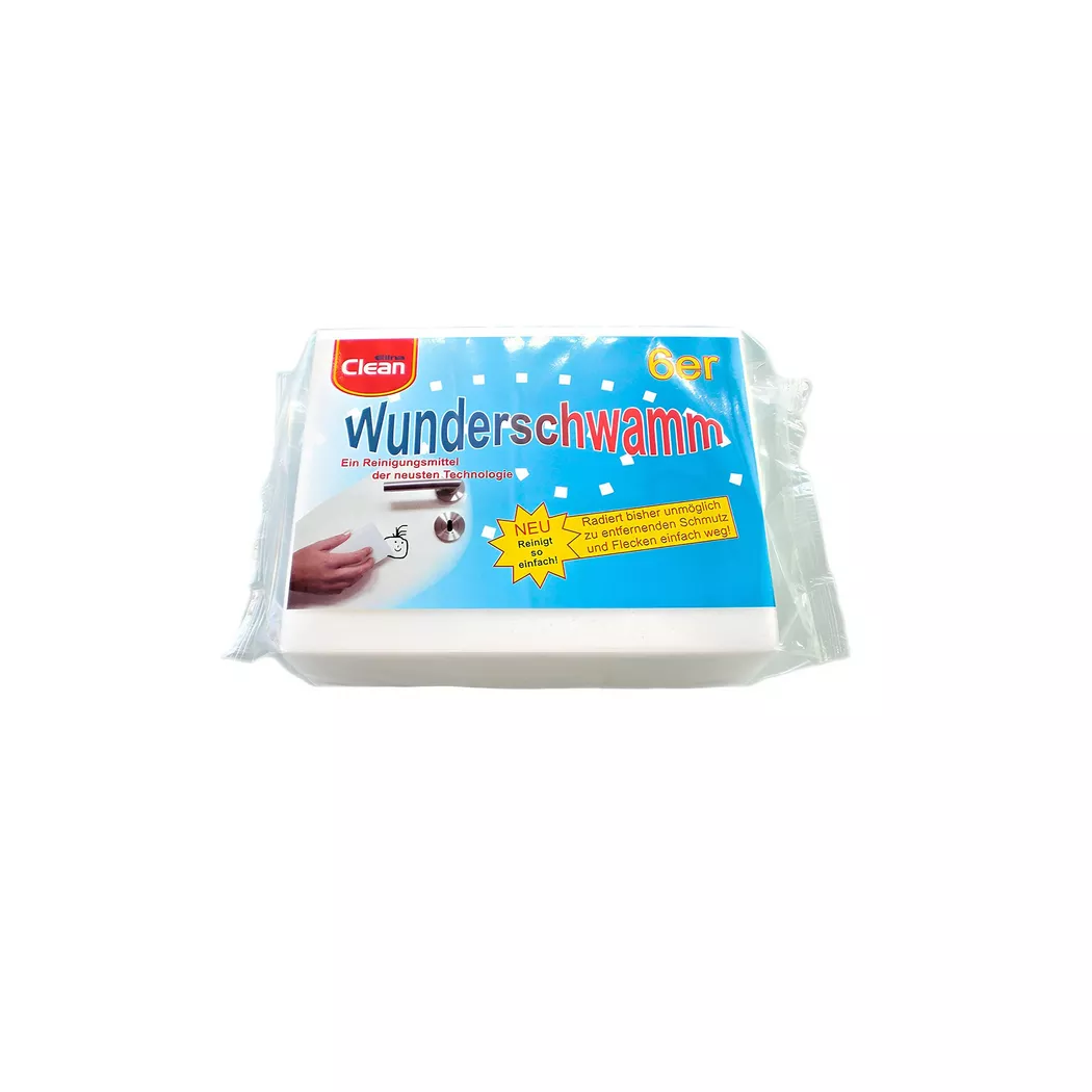 Clean Stain Eraser Sponge White 6 Pack