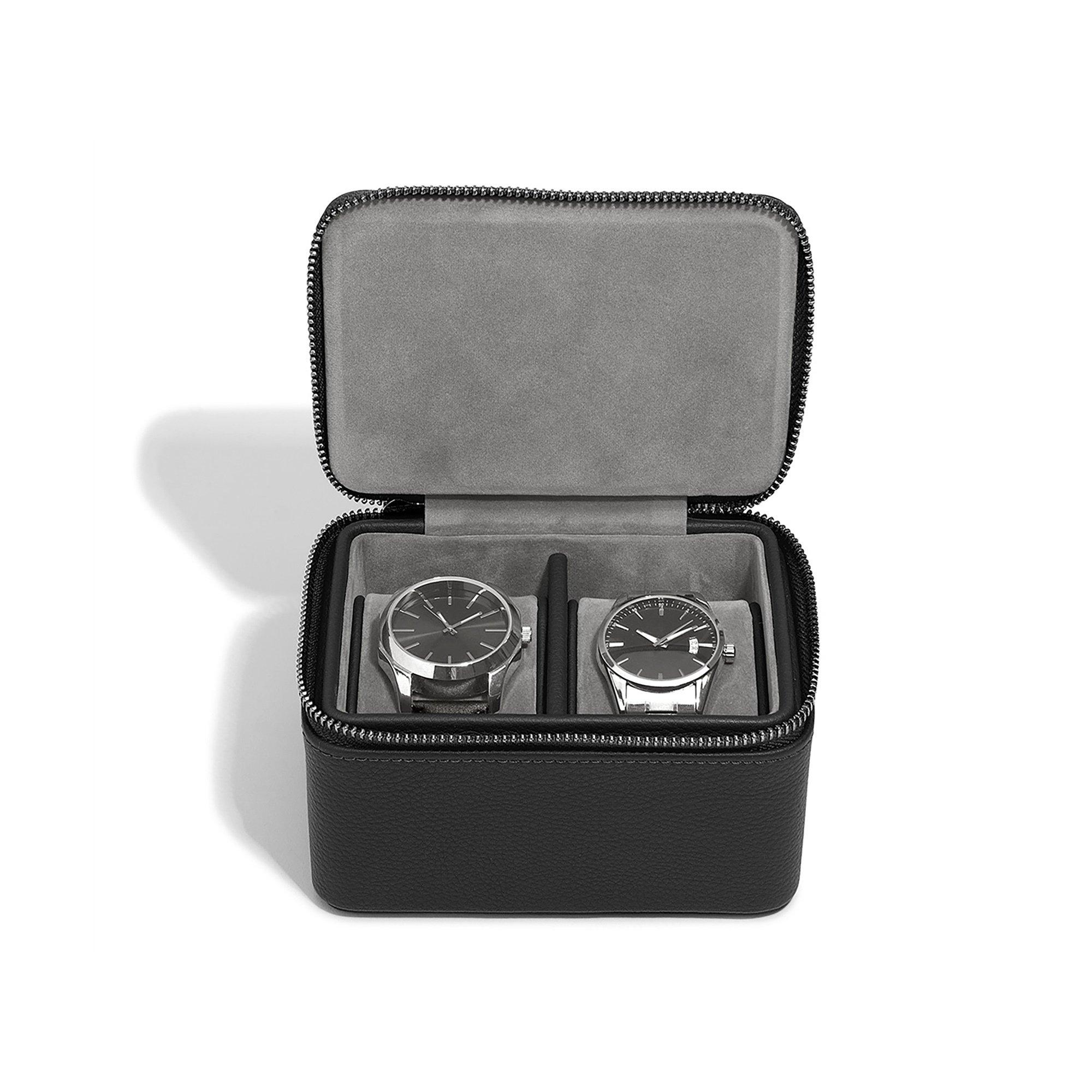Stackers Zipped Travel Scatola per orologi, 2 pezzi 