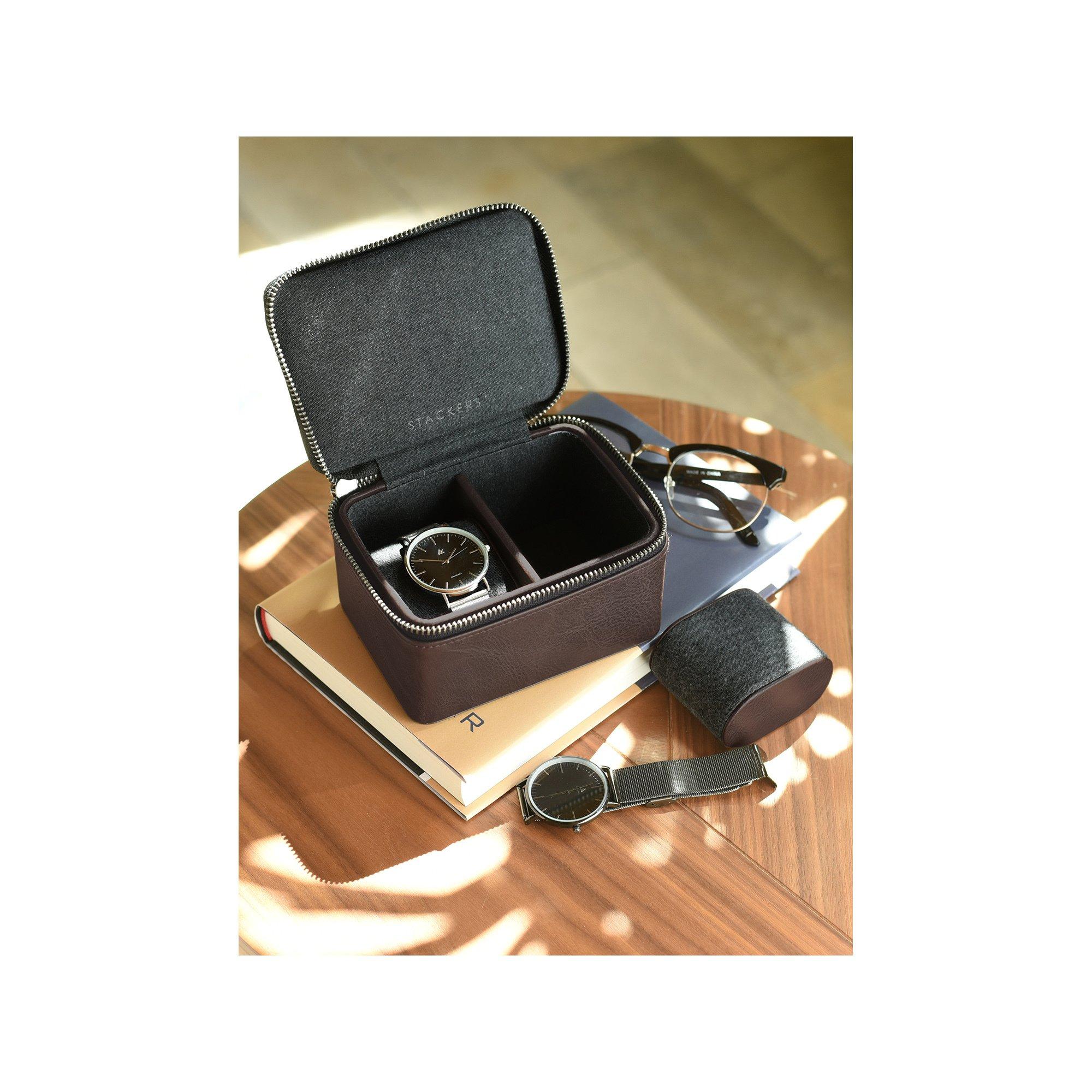 Stackers Zipped Travel Scatola per orologi, 2 pezzi 