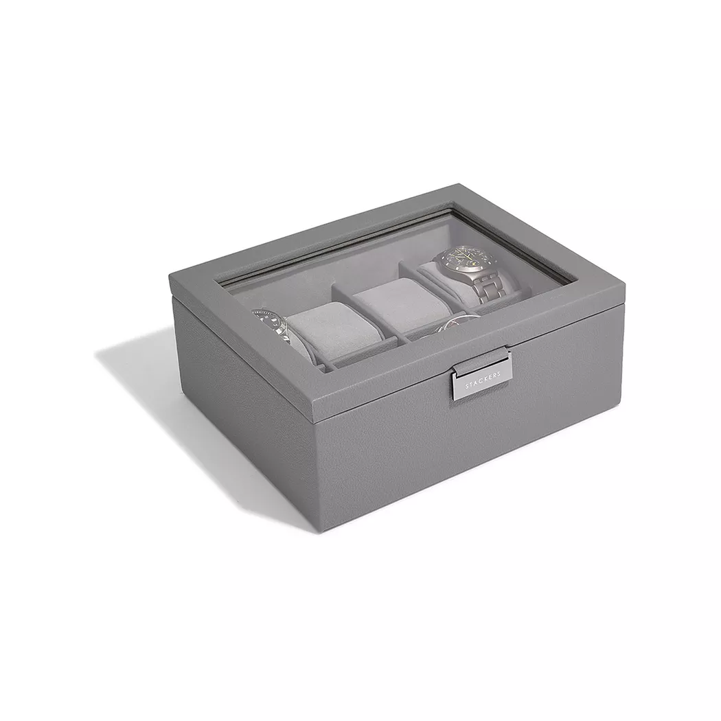 Stackers - Uhrenbox, 8 teilig, 42X26X33.5CM, Grau
