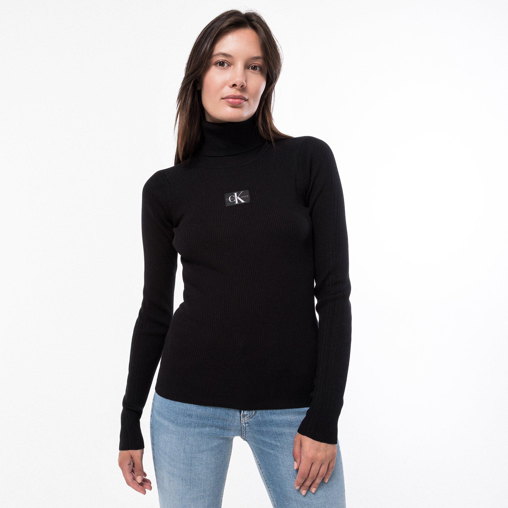 Image of Pullover, Rollkragen, Langarm Damen Black M