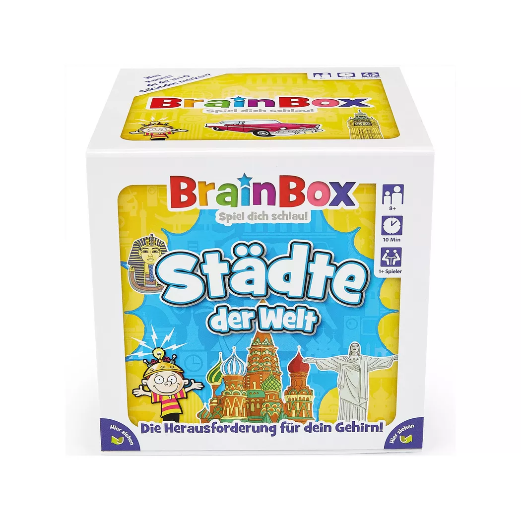 Brain Box Cities of the World Board Game Multicolor