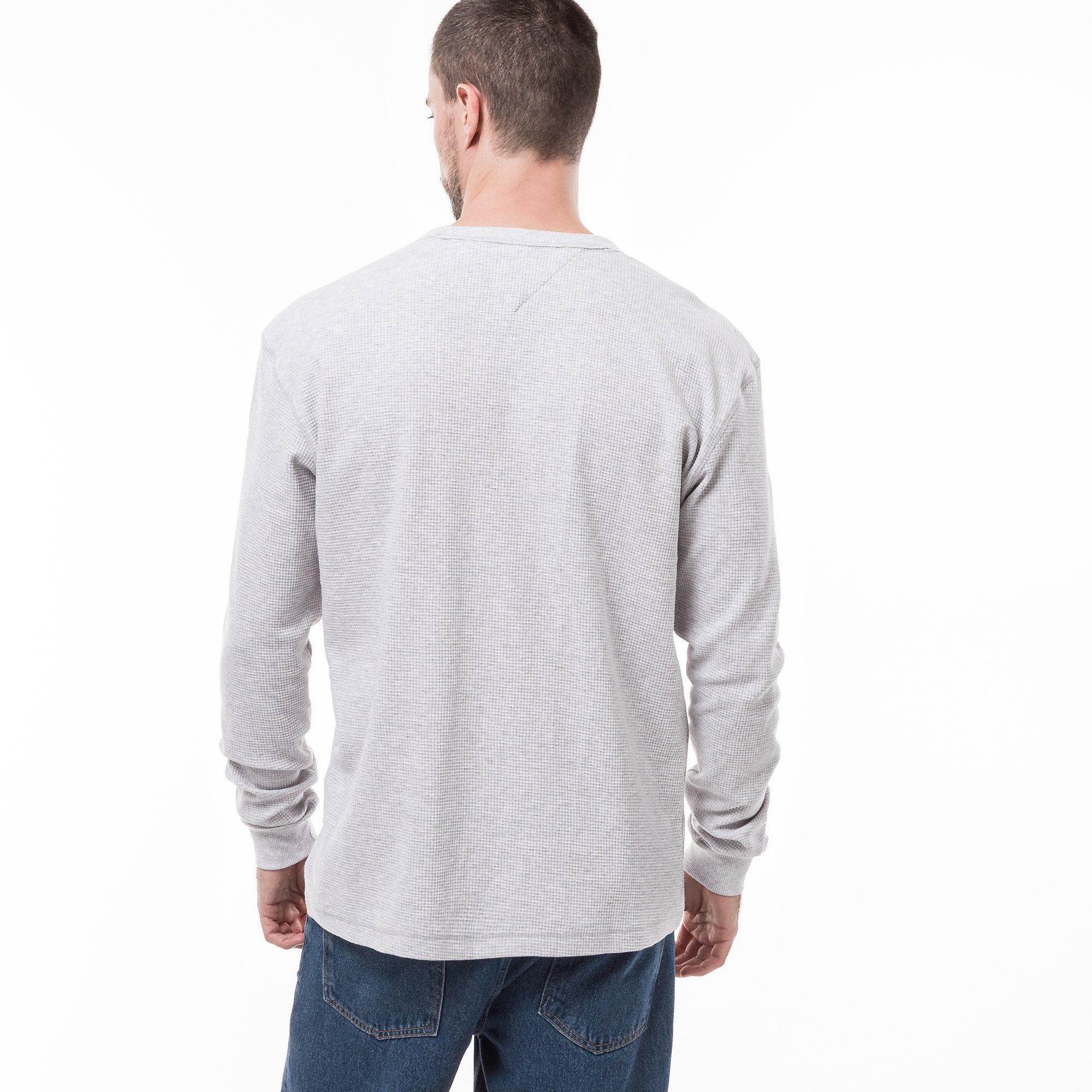 TOMMY JEANS TJM REG LS WAFFLE TEE T-shirt, maniche lunghe 