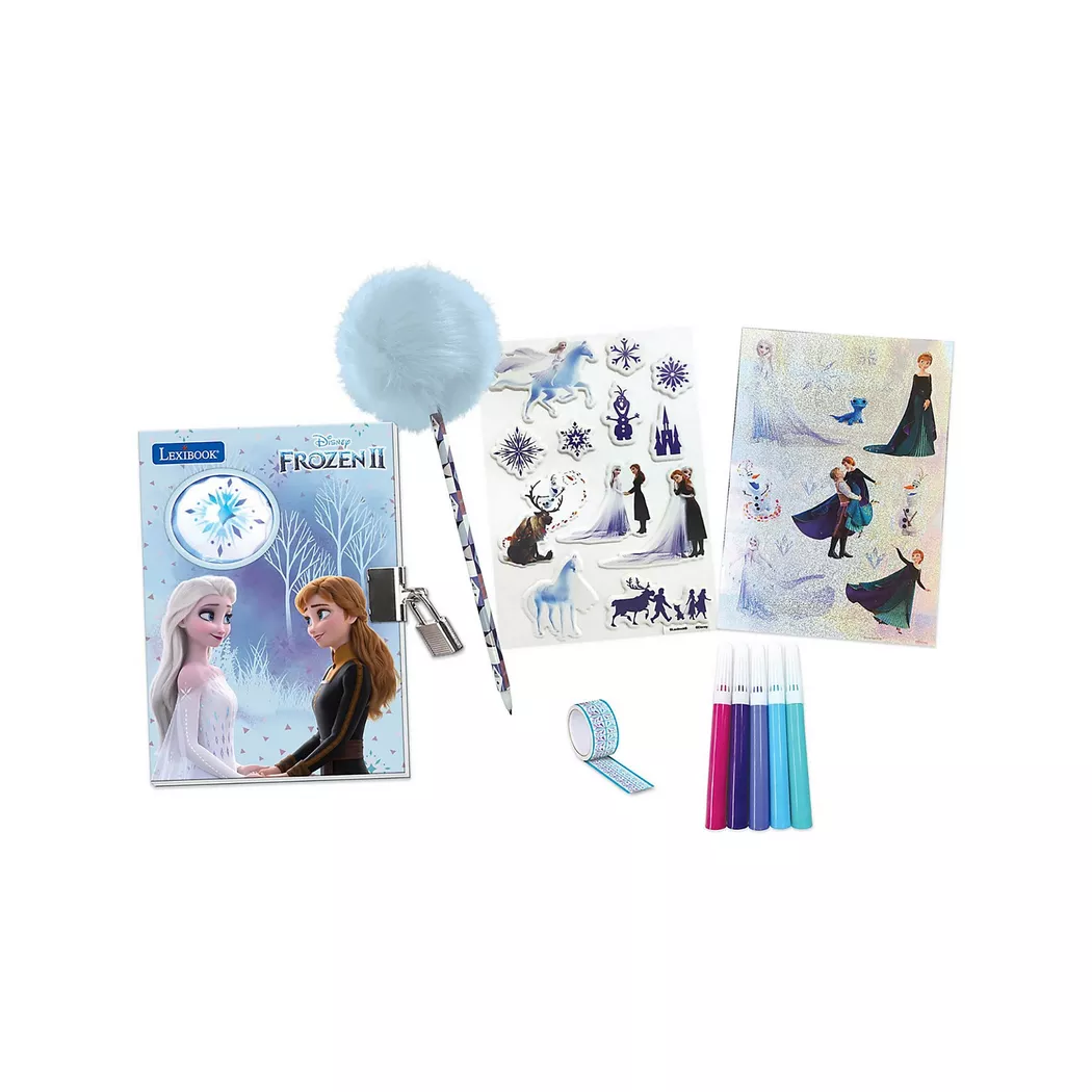Lexibook - Disney Frozen Geheimtagebuch mit Zubehör, Multicolor