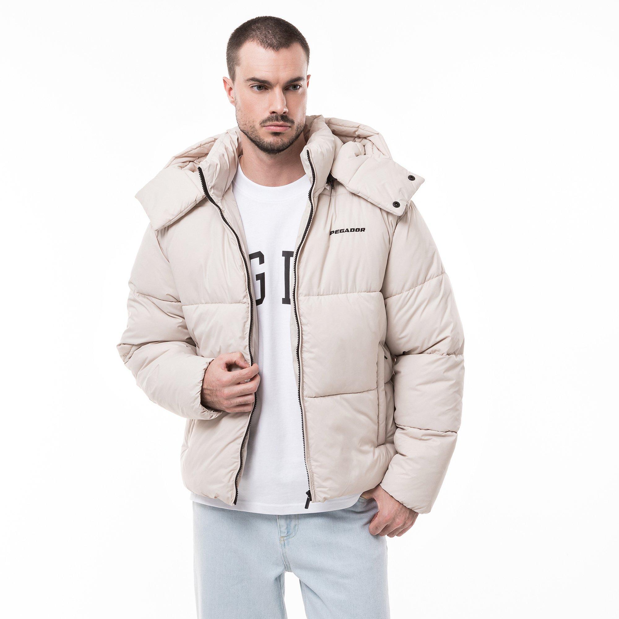 Image of Daunenjacke Ohne Kapuze Herren Creme M
