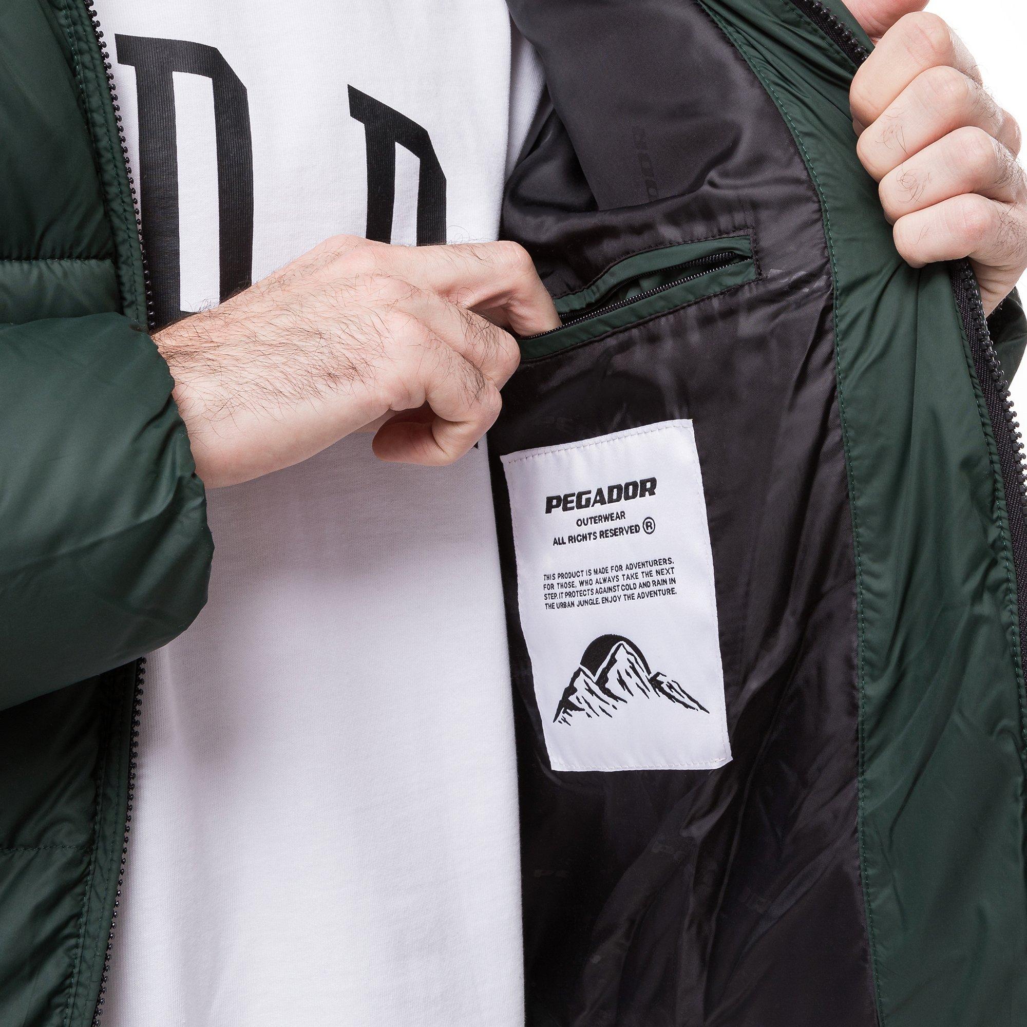 PEGADOR PGDR Margo Puffer Jacket british green Daunenjacke ohne Kapuze 