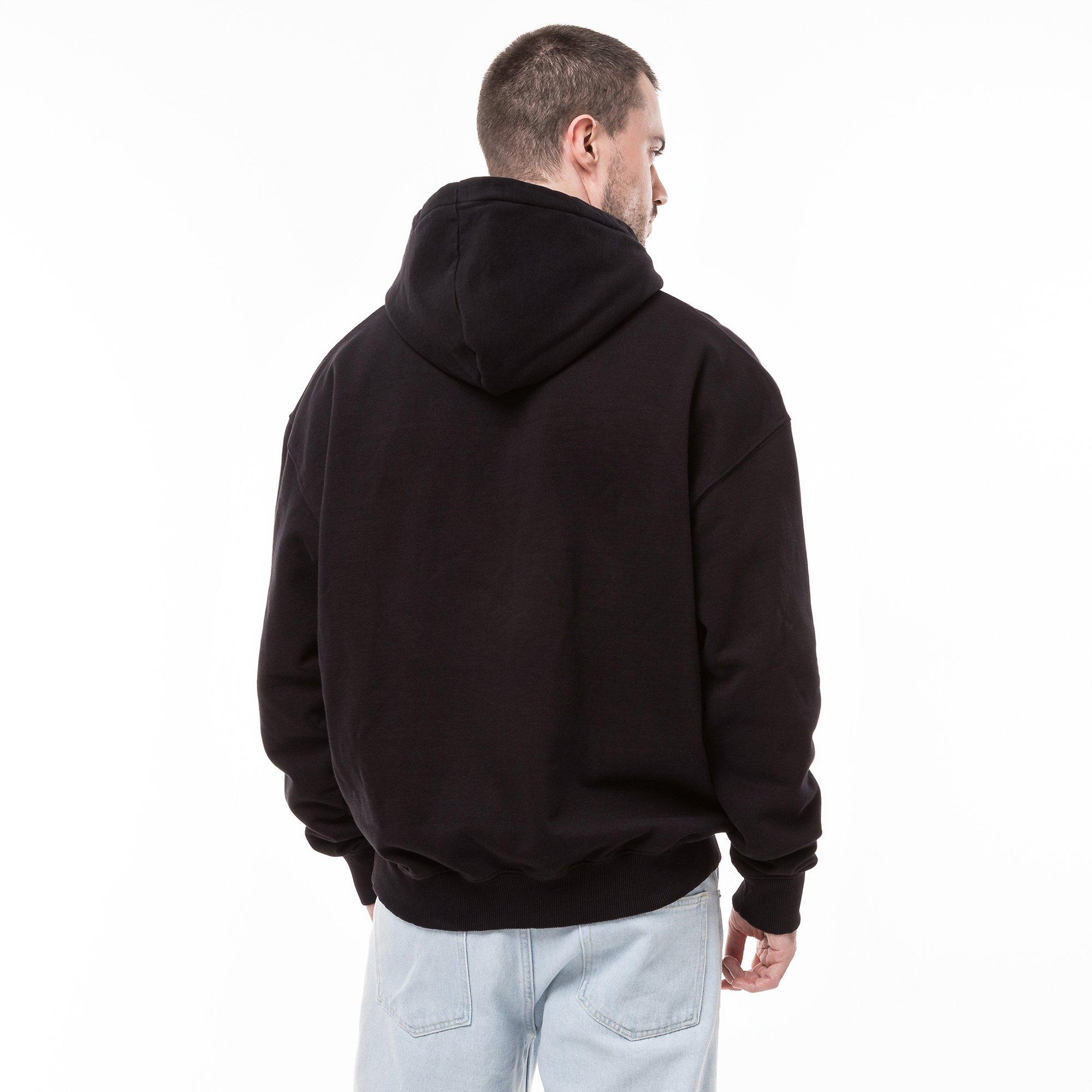 PEGADOR PGDR Layton Oversized Hoodie vintage washed onyx black Felpa 