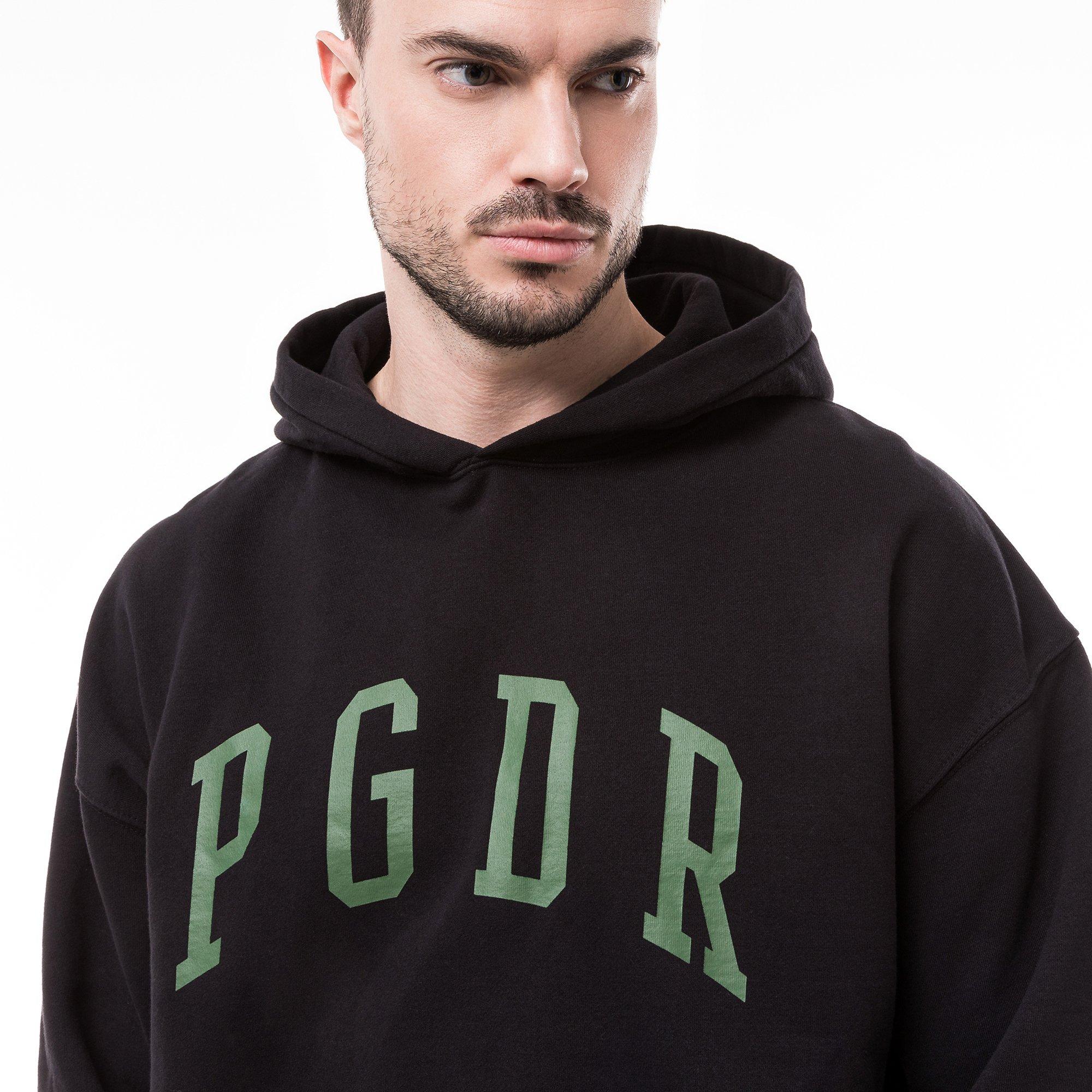 PEGADOR PGDR Layton Oversized Hoodie vintage washed onyx black Hoodie 