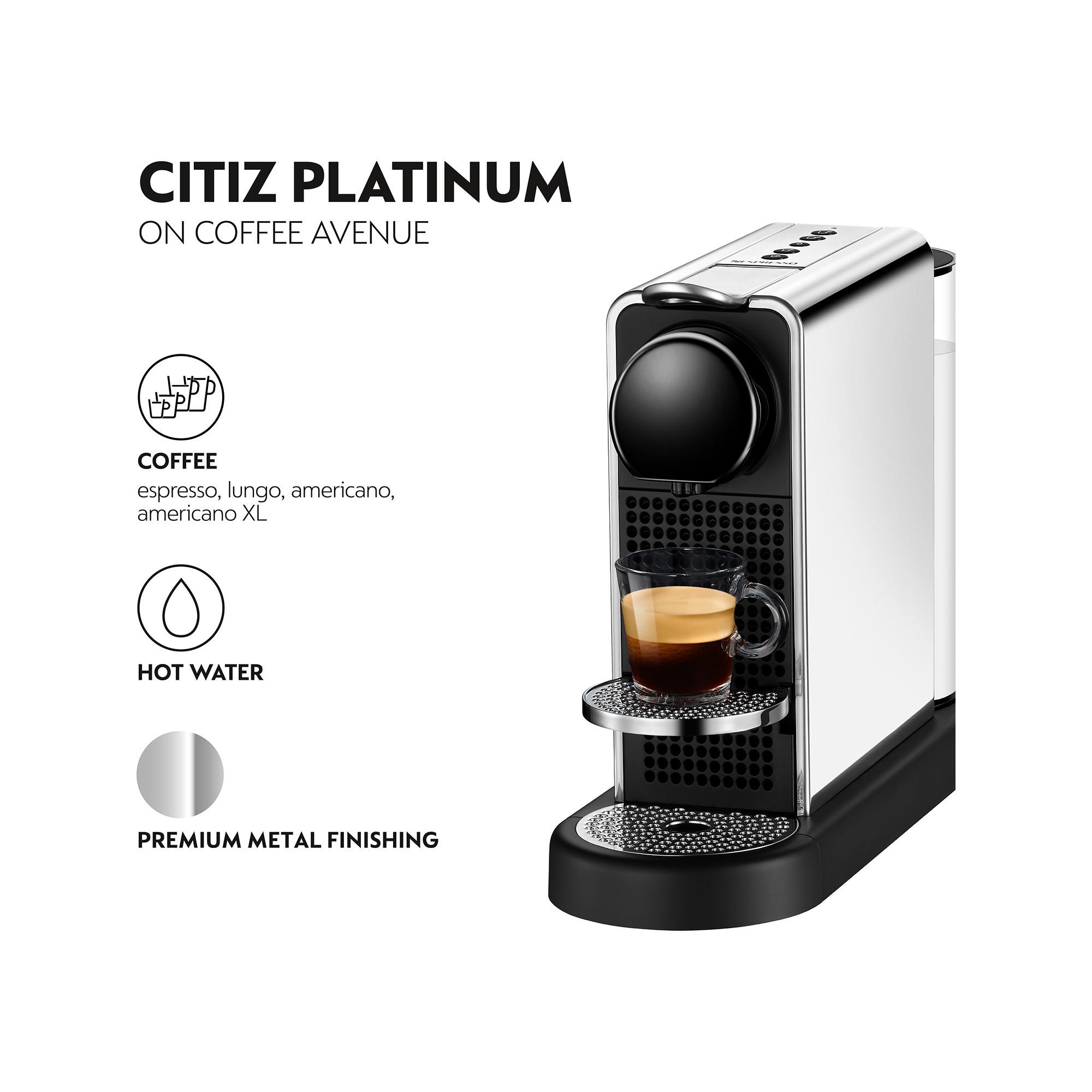 KRUPS Machine Nespresso CitiZ Platinium (acier inox) 