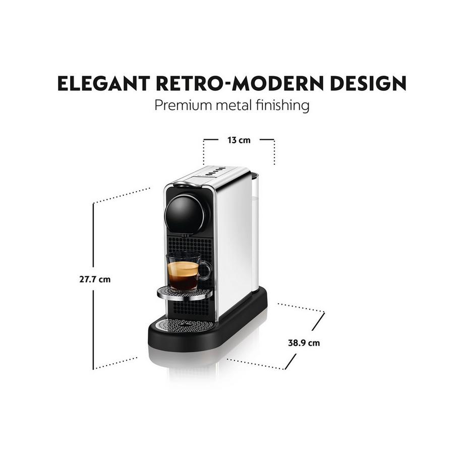 KRUPS Nespressomaschine CitiZ Platinium (Edelstahl) 