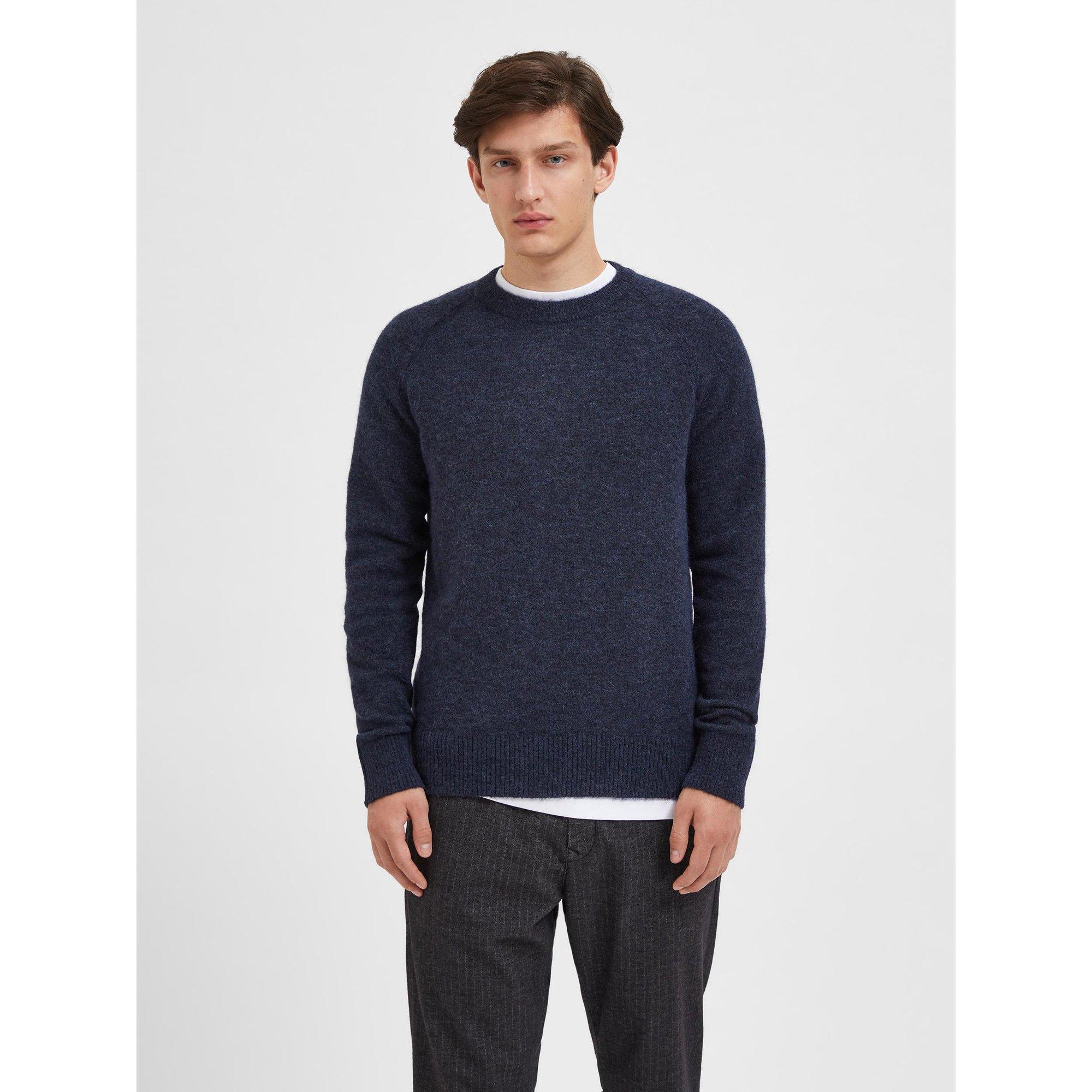 SELECTED SLHRAI LS KNIT CREW NECK Pullover, Rundhals 