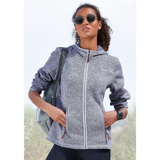 LASCANA Fleecejacke mit Kapuze  